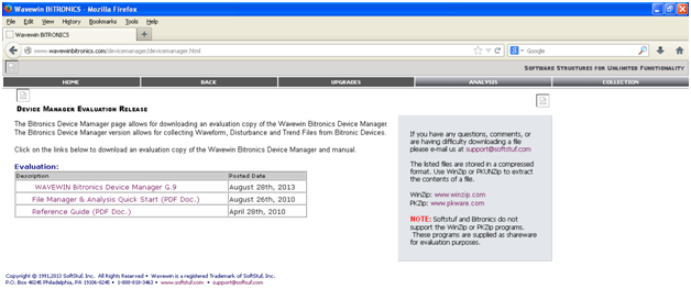 Device Mgr screen