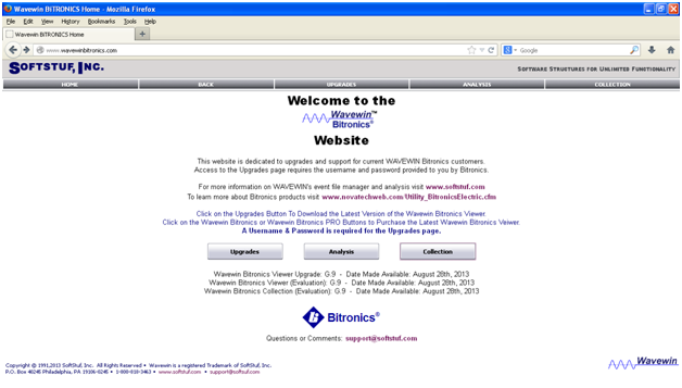 Wavewin Bitronics Screen