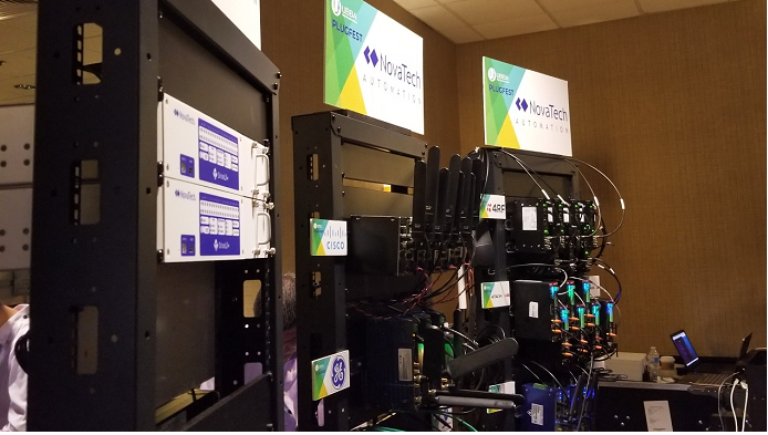NovaTech Automation equipment running LTE network demo