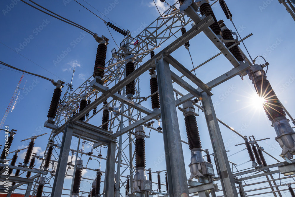 Exterior of electrical substation